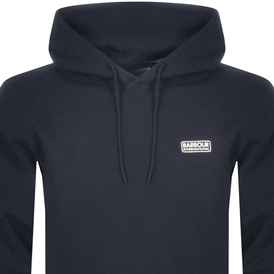Barbour International Logo Hoodie Navy